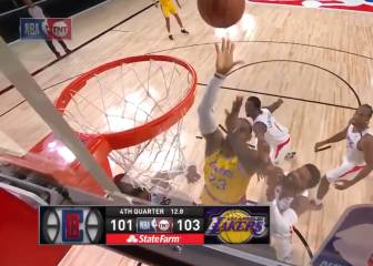 Hizo de todo: LeBron y la gran jugada que le dio el triunfo a los Lakers ante los Clippers