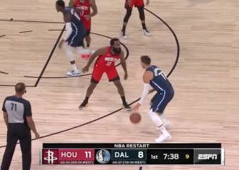 Doncic está de vuelta: el triple que anotó en la cara de James Harden