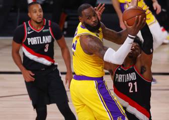 Lakers - Blazers: horario, TV y cómo ver los Playoffs NBA 2020
