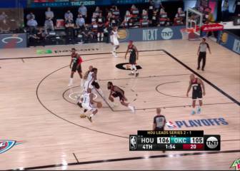 Perdía 106-105 y sacó esta locura ante Harden dos veces para ganar el partido a lo crack