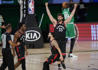 Los Raptors cogen aire con un triple en el último momento