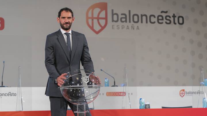 Jorge Garbajosa, presidente de la Federación Española de Baloncesto (FEB), durante la Asamblea.