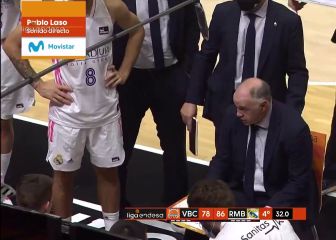 El 'espionaje' de Laso en un tiempo muerto: las cámaras le cazaron...