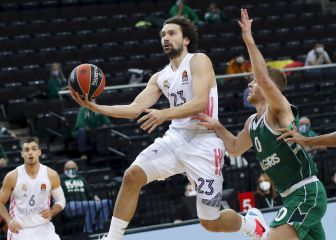 Tavares y Campazzo guían al Madrid en su primera victoria fuera de casa