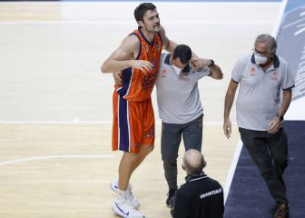 El Valencia respira con Mike Tobey, que padece un esguince