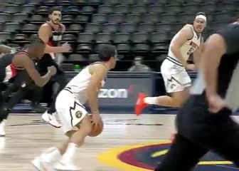 Señoras y señores, la asistencia de Campazzo que tiene loca a toda la NBA... ¡tremendo!