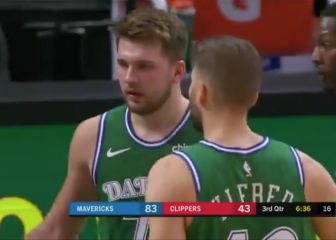 El locutor no da crédito y la cara de su rival da para meme: la última barbaridad de Luka Doncic