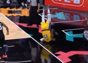 La espectacular maniobra de LeBron para levantar del suelo sus 113 kg de puro músculo