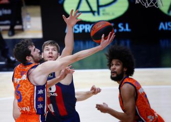 El Valencia aplasta al Baskonia en el duelo de dos 'Euroligas'