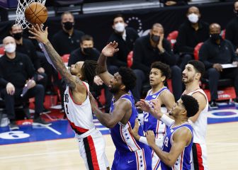 Resúmenes y resultados de la NBA: sorpresa de los Blazers en Philly