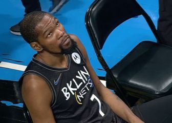 La reacción de Kevin Durant al enterarse de que debía irse del partido por protocolos sanitarios