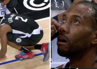 ¡Casi le sacan un ojo a Kawhi en pleno partido! La cámara lenta captó lo que pudo ser un drama