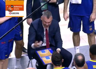 Jasikevicius se lo olía desde el principio del partido: vean la tremenda bronca que echó...