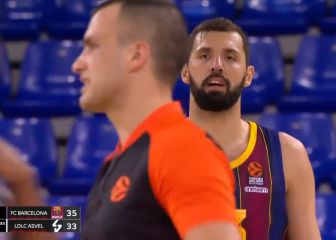 Mirotic pierde los papeles con el árbitro haciendo un gesto muy poco edificante