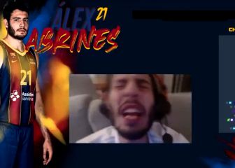 Abrines, fuera de control con el 2-0 del Barça: 