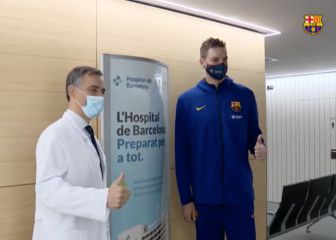 Pau Gasol pasa el reconocimiento médico con el Barcelona