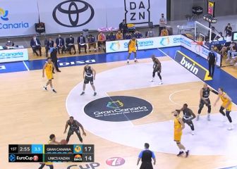 Imponente victoria del Gran Canaria frente al Unics Kazan