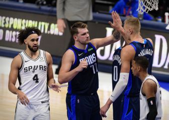 Porzingis asume el mando tras el apretón de los Spurs a Doncic