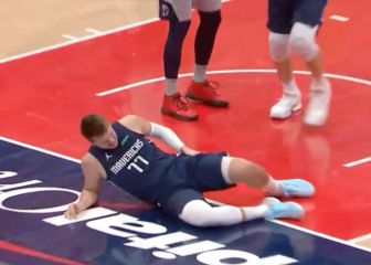 La jugada en la que Doncic pudo romperse la pierna heló a todos: Westbrook pidió perdón