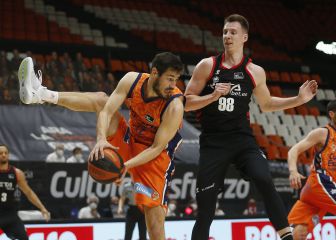 Prepelic lidera la remontada del Valencia ante el Bilbao Basket