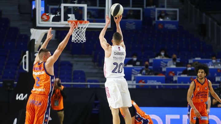Jaycee Carroll, ante el Valencia Basket en la pasada Copa.
