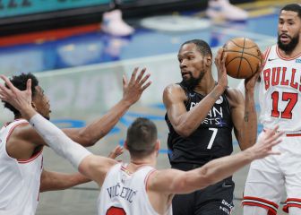 El 'Big Three' de los Nets decide ante los Bulls
