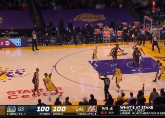 Para los que dudan de LeBron: 100-100 y con el crono casi a 0