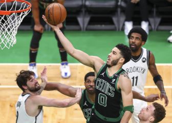 Jayson Tatum hace historia ante el imponente 'big-three' de los Nets