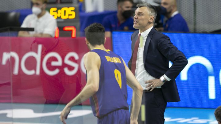 El entrenador del Barcelona, Sarunas Jasikevicius, ha valorado la victoria de su equipo ante el Real Madrid, en el primer partido de la final de la ACB.