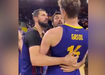 Captan el momento en el que a Pau le piden que levante la Copa y la reacción de Gasol enamora