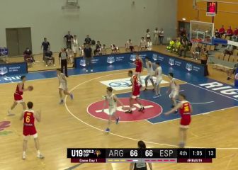 La joya de la cantera del Madrid también revienta con España: canastón de futuro