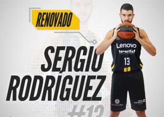 Sergio Rodríguez renueva con el Lenovo Tenerife hasta 2023