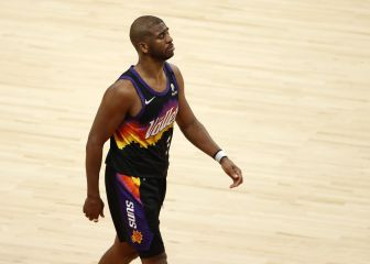 Chris Paul cae y, a los segundos, 'Magic' le dice que se vaya a L.A.