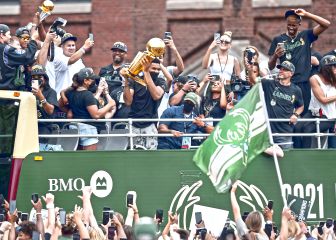 Milwaukee celebra el anillo de los Bucks