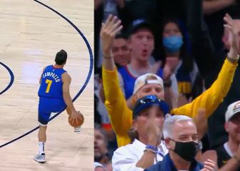 El locutor se lanza al español y la grada enloquece: la locura de Campazzo antes de anotar