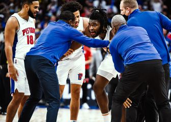 La pelea entre LeBron James e Isaiah Stewart en imágenes