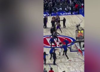 El video más visto de la pelea que remece a la NBA: vean al staff de los Pistons