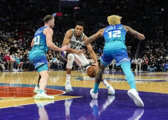 Los Hornets escapan de Giannis