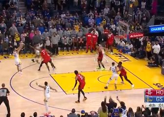 Y la NBA enloqueció: Curry logra la primera canasta ganadora sobre la bocina de su carrera y hace eso