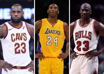 Kobe vs Jordan vs LeBron: estadísticas, anillos y carreras