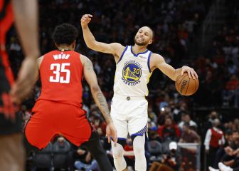 Vean el escandaloso partido de Curry contra los Rockets