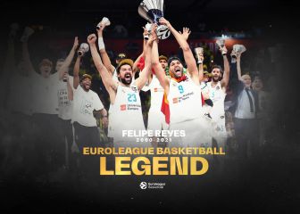 Felipe Reyes será la séptima 'Leyenda de la Euroliga'