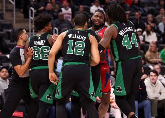 Los Celtics baten a los Pistons en un partido con polémica arbitral