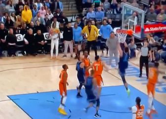 Santi Aldama hace esta barbaridad de mate y la reacción del banquillo es una locura