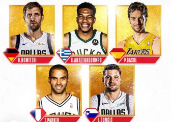 El mejor equipo europeo de la historia de la NBA: Pau, Doncic...