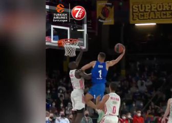 El hombre de moda del básquet español le clava el mate de la Euroliga a un exNBA de 103 kilos