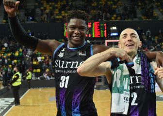 Ángel Delgado se hace un hueco en la historia del Bilbao Basket