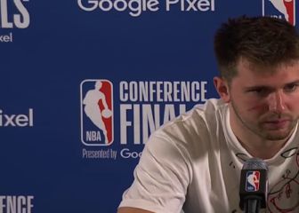El aspecto de Luka Doncic en rueda de prensa lo dice todo