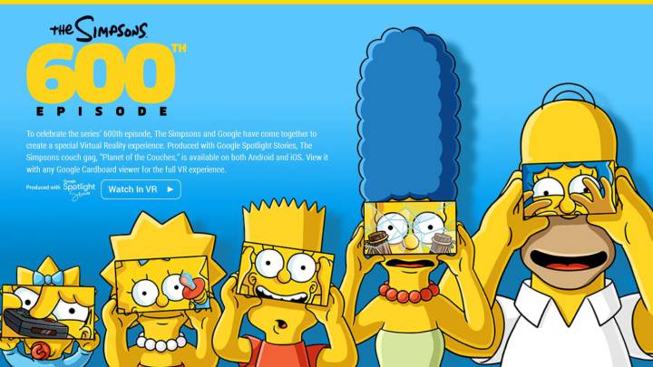 Cómo ver el especial de Los Simpson en Realidad Virtual