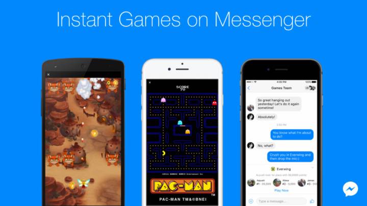 Ya puedes jugar a los Instant Games de Facebook Messenger mientras conversas